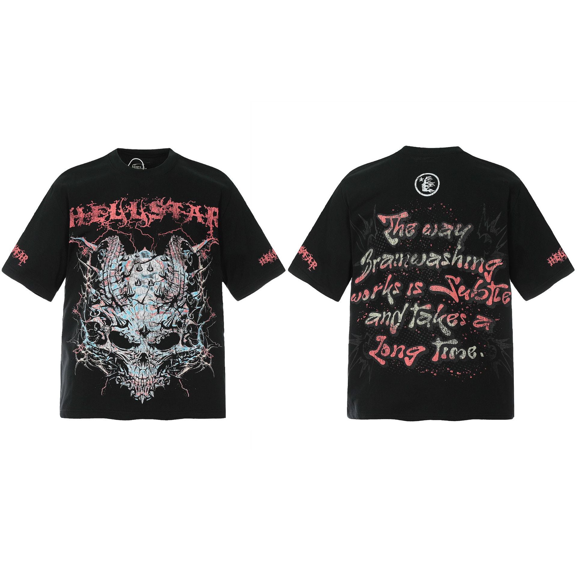 HELLSTAR Vintage Graphic Print Oversized Tee – Unisex Streetwear
