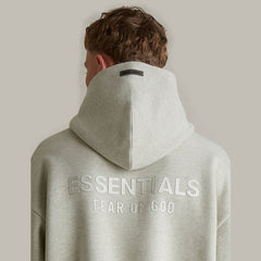 FOG Essentials Heavyweight Metallic Heat Transfer Pullover Hoodie – Spring 2025 American Streetwear