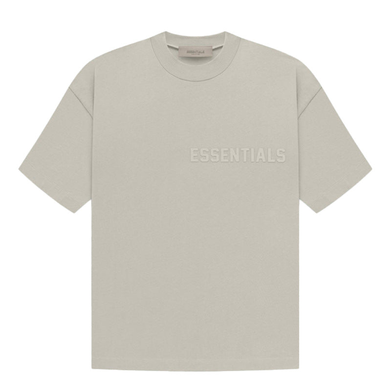 FOG Essentials Silicone Logo Short Sleeve T-Shirt – 2023SS Men's Casual Streetwear