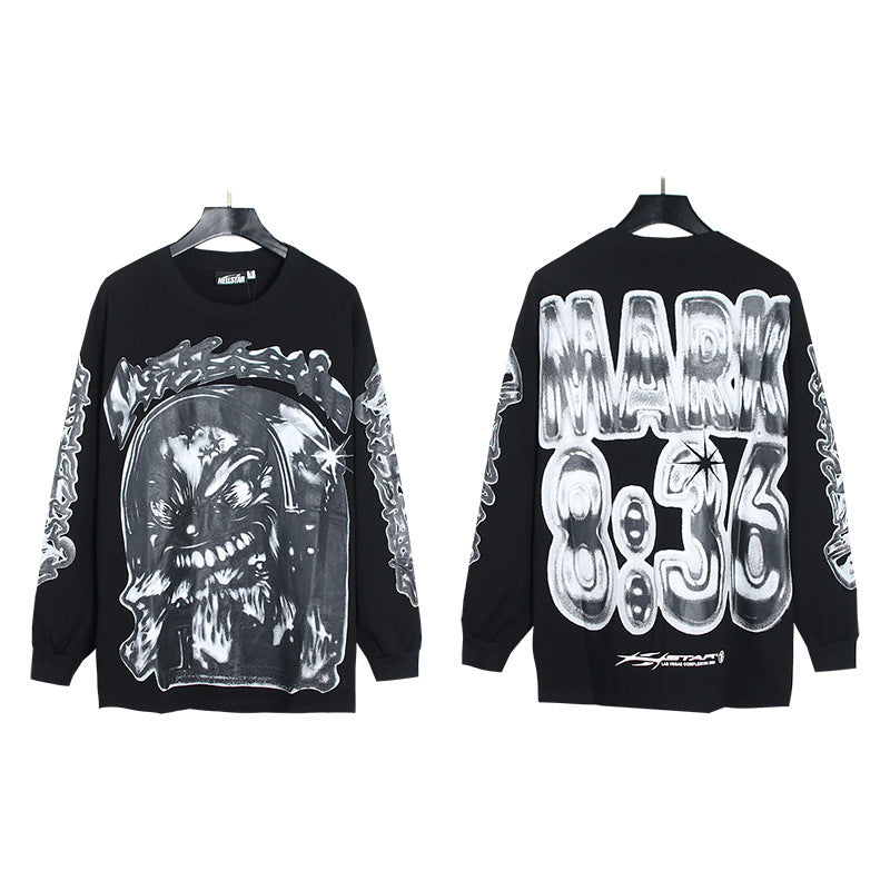 Hellstar Streetwear Oversized Long Sleeve Tee – Unisex