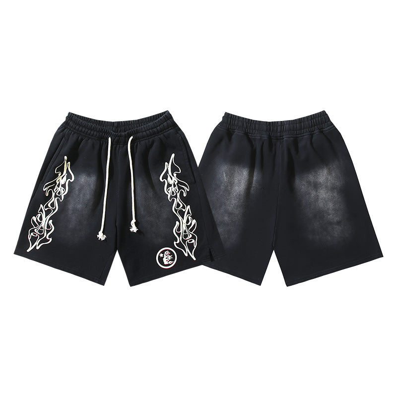 Hellstar Series Terry Fleece Drawstring Shorts – Unisex