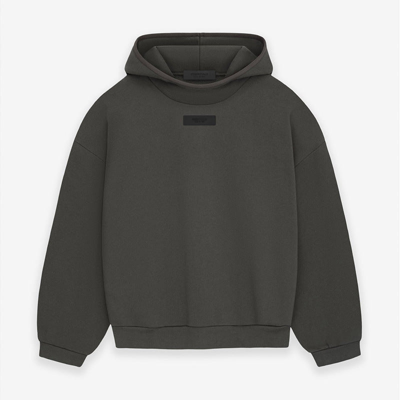 FOG Essentials Graphic Print Fleece Pullover Hoodie – 2024SS Unisex Couples