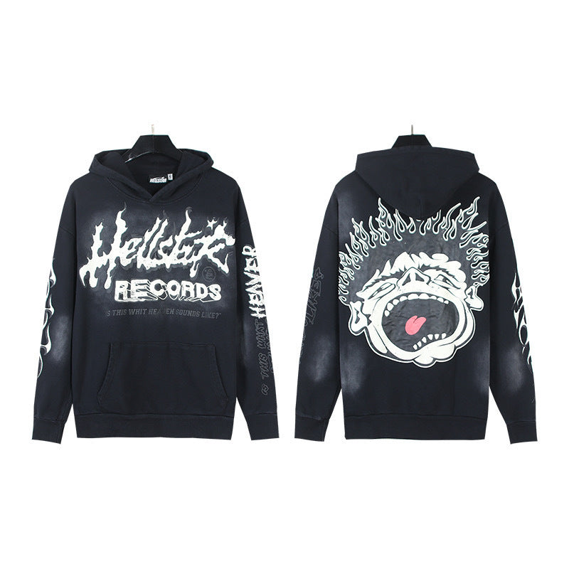 Hellstar Vintage Washed Oversized Hoodie & Sweatpants Set – Unisex American Streetwear