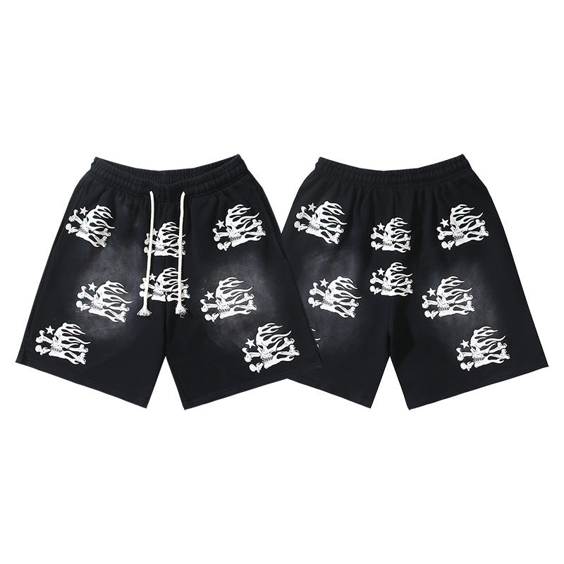 Hellstar Series Terry Fleece Drawstring Shorts – Unisex