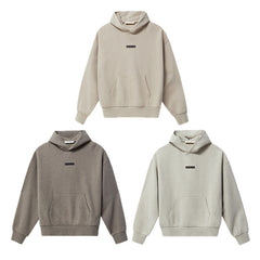 FOG Essentials Heavyweight Metallic Heat Transfer Pullover Hoodie – Spring 2025 American Streetwear