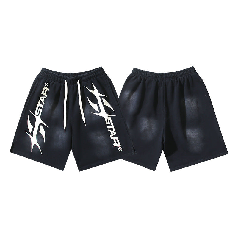 Hellstar Series Terry Fleece Drawstring Shorts – Unisex