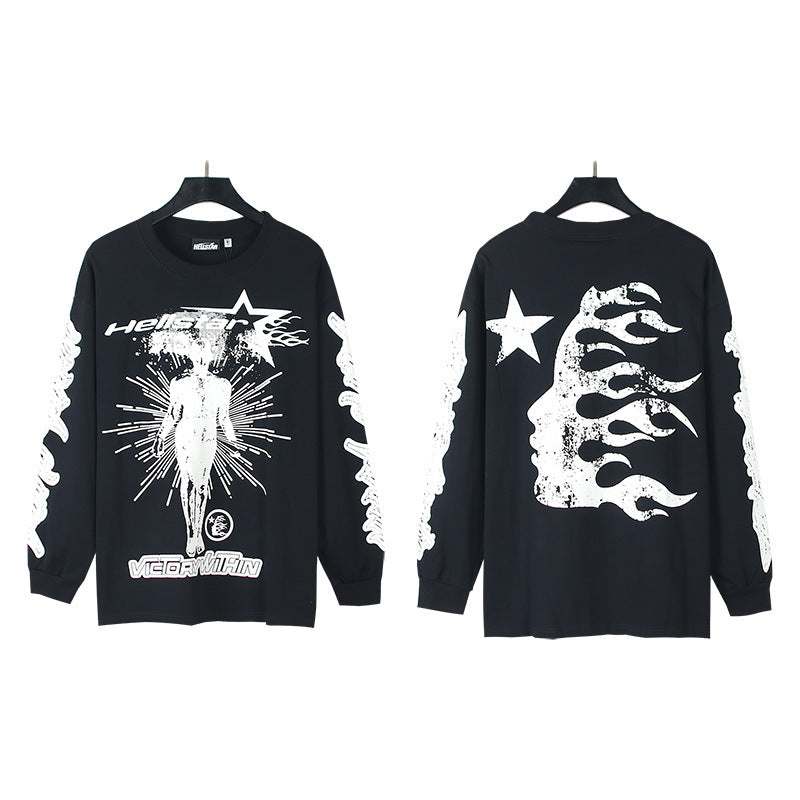 Hellstar Streetwear Oversized Long Sleeve Tee – Unisex