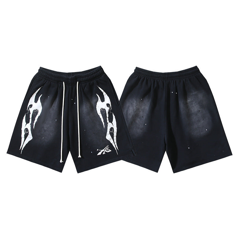 Hellstar Series Terry Fleece Drawstring Shorts – Unisex