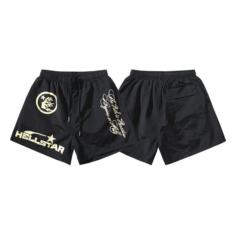 Hellstar Series Terry Fleece Drawstring Shorts – Unisex