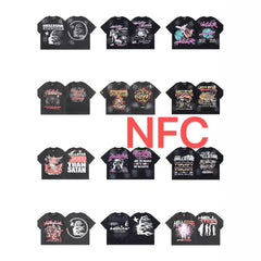 Vintage Washed Graphic Tee – Oversized Unisex Short Sleeve T-Shirt (Washed Black Series)