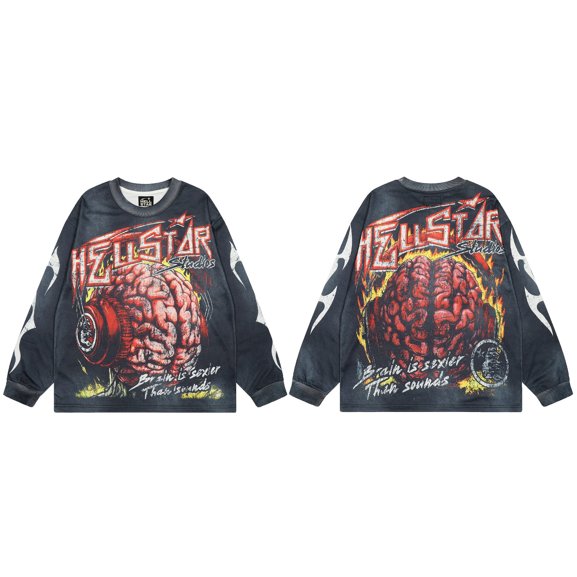 Hellstar Mesh Panel Long Sleeve Base Layer Tee