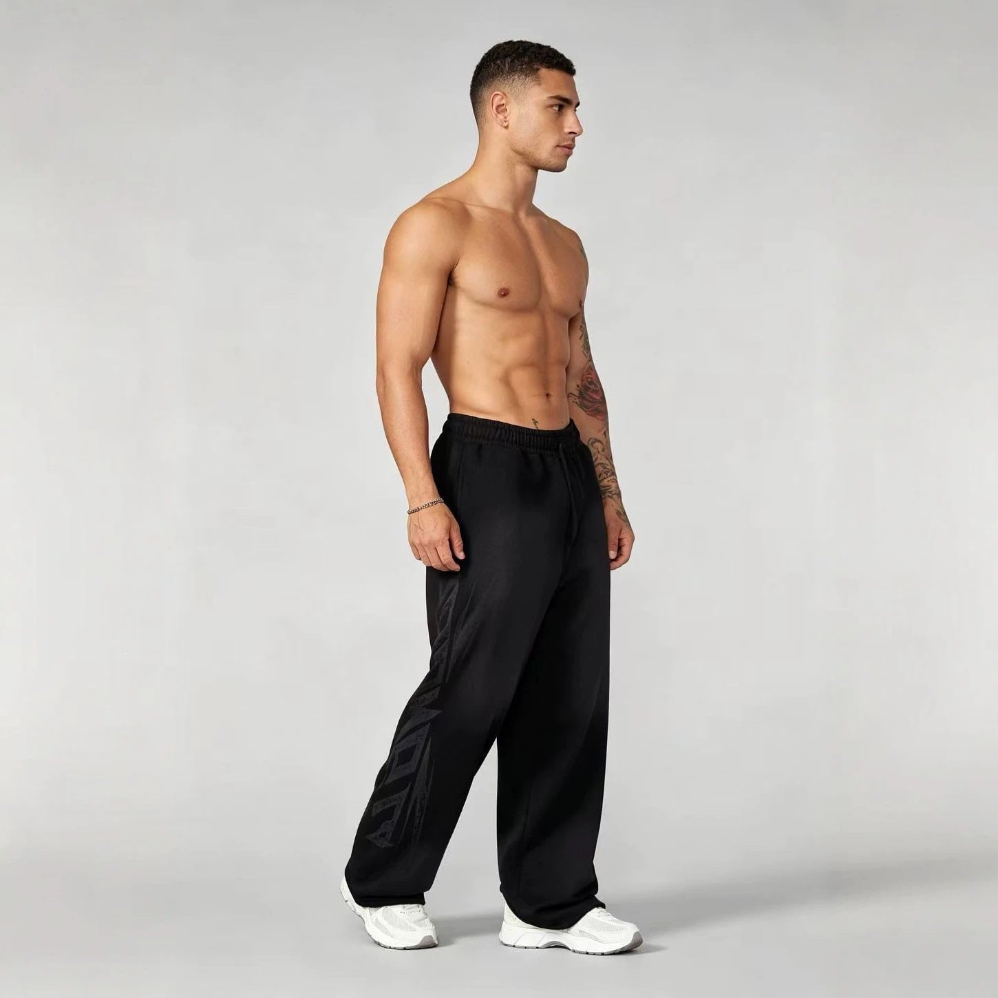 YOUNGLA Men's Graphic Training Joggers – Muscle Fit Workout Pants