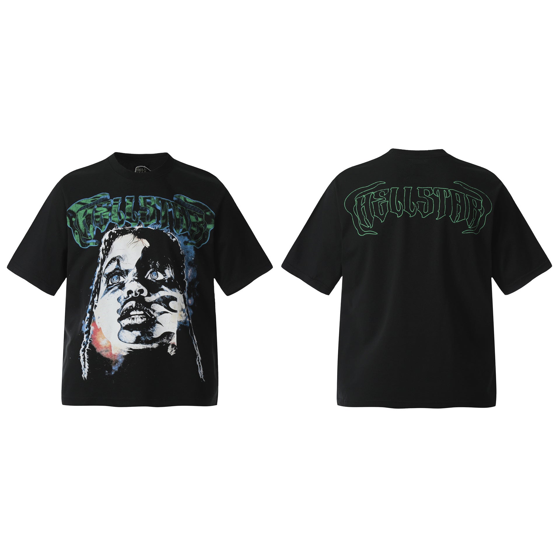 HELLSTAR Vintage Graphic Print Oversized Tee – Unisex Streetwear