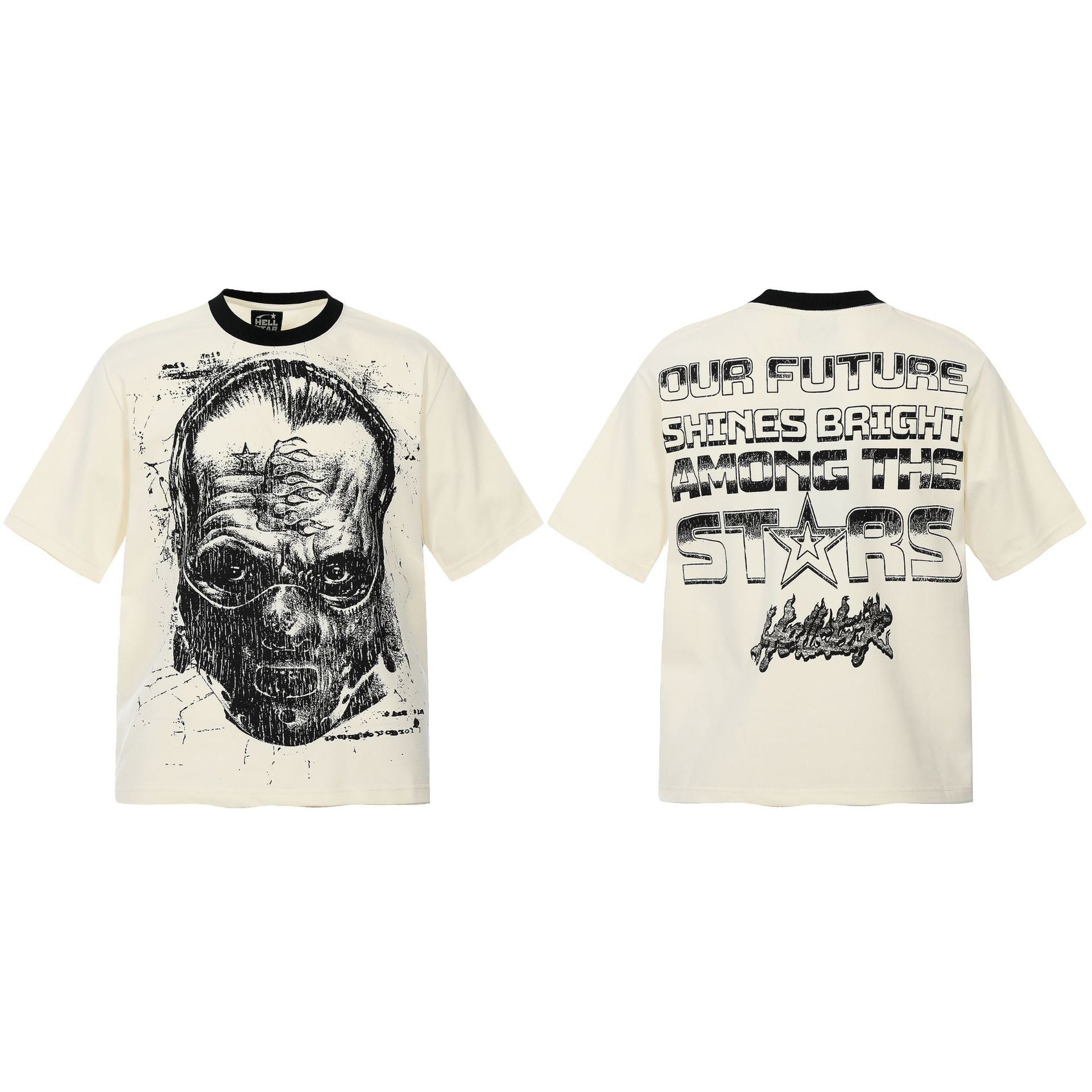 HELLSTAR Vintage Graphic Print Oversized Tee – Unisex Streetwear