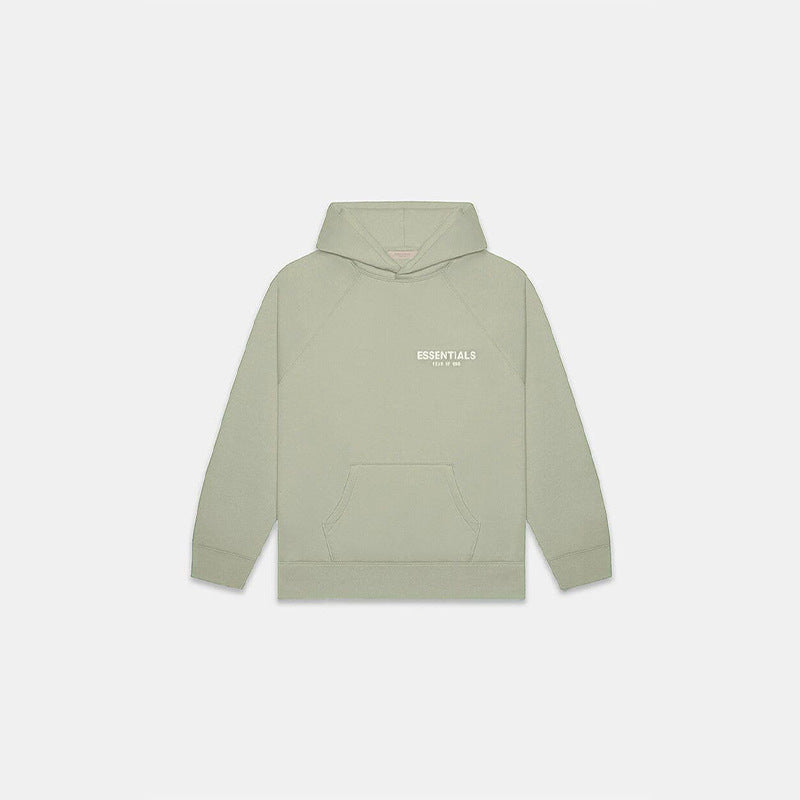 FOG Essentials Velvet Flocked Pullover Hoodie – 22SS American Streetwear