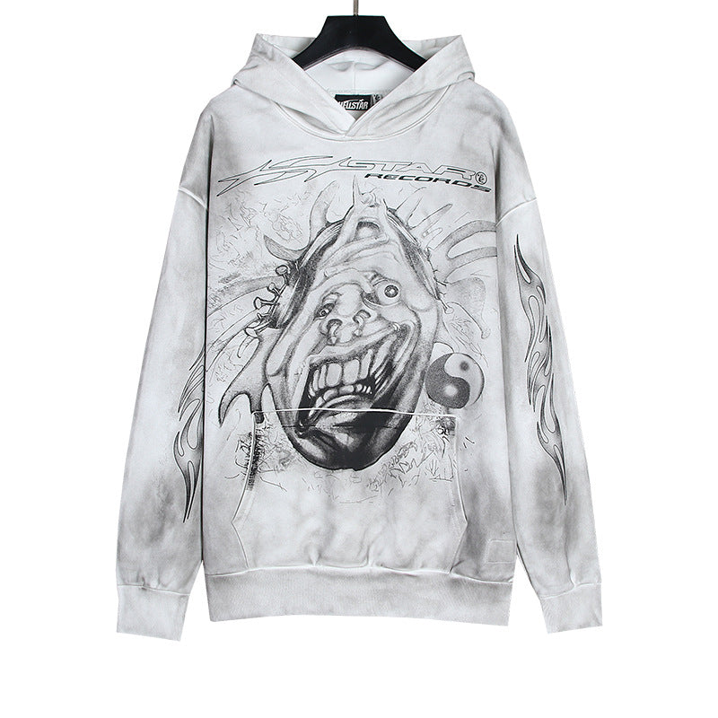 HELLSTAR NFC Washed Vintage Oversized Hoodie — Unisex Streetwear