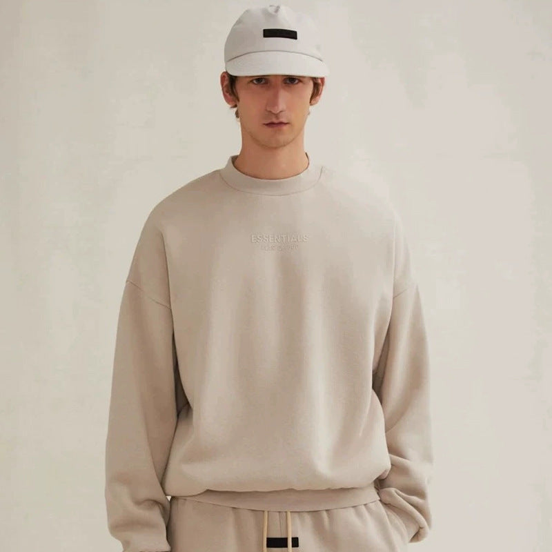 FOG Essentials Cloud Series Fleece Crewneck Pullover Sweatshirt – 23FW American Streetwear
