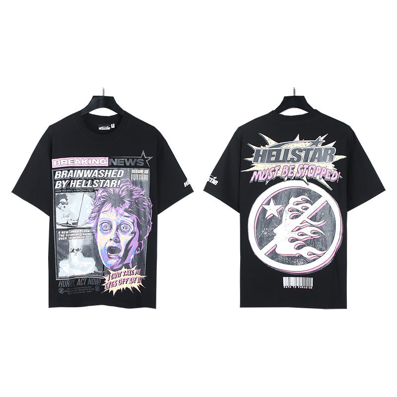 Hellstar Oversized Cotton Streetwear Tee – Unisex
