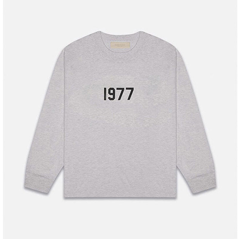 FOG Essentials 1977 Flocked Long Sleeve T-Shirt – 2022SS Men's Streetwear