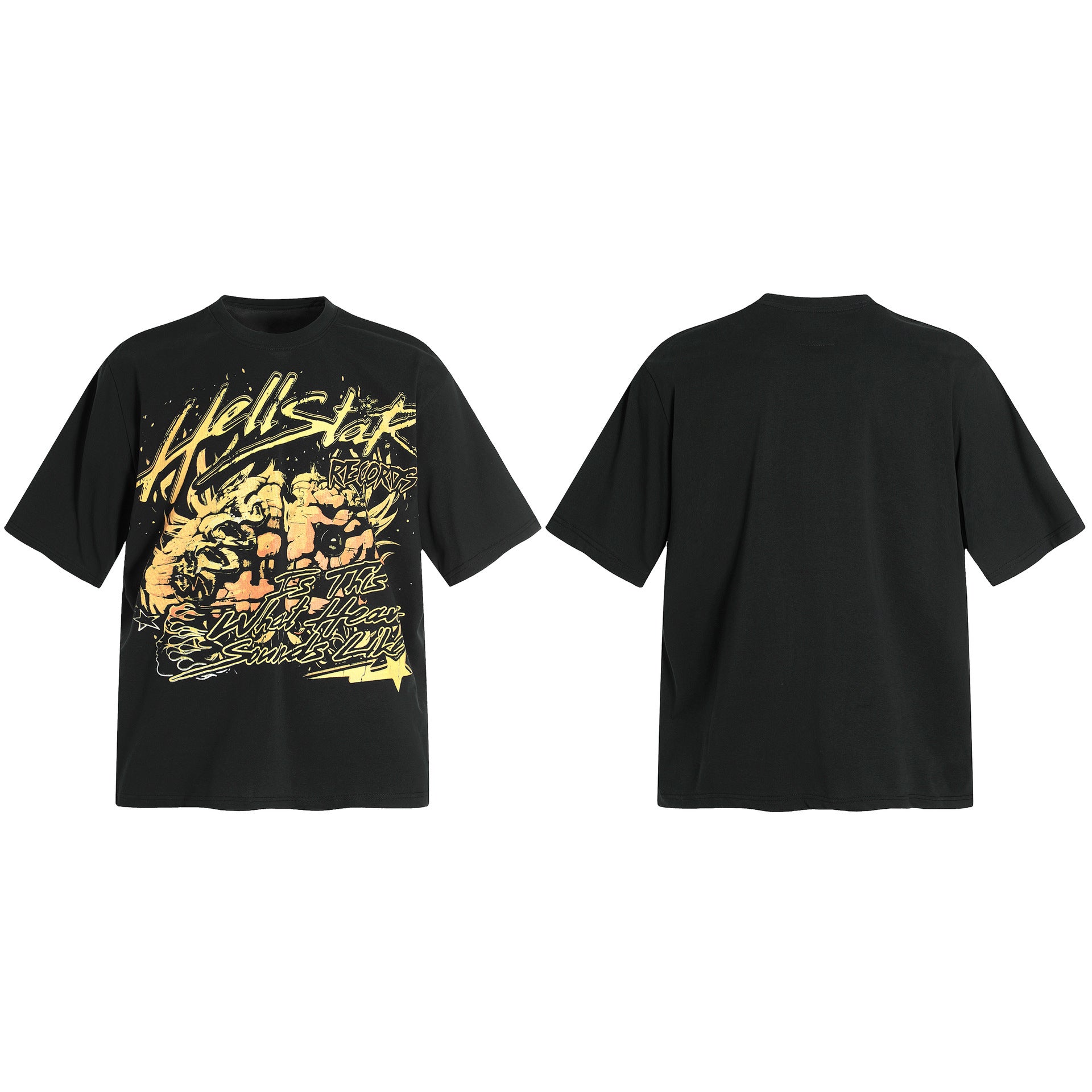 HELLSTAR Vintage Graphic Print Oversized Tee – Unisex Streetwear