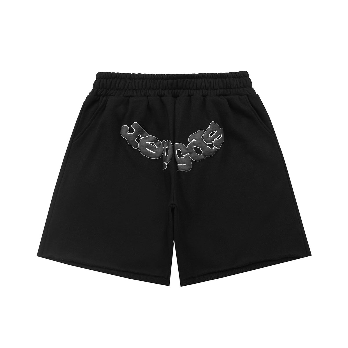 Sp5der 555555 Spider Web Bubble Letter Shorts