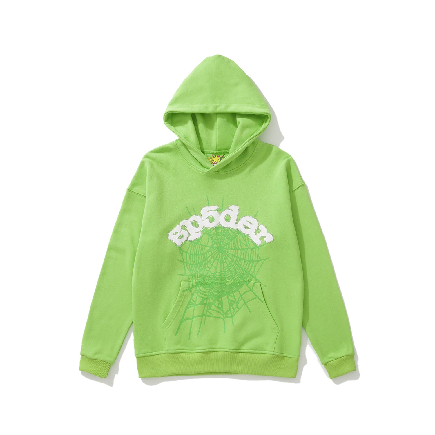 Sp5der 555555 Rhinestone Bubble Letter Spider Web Hoodie & Sweatpants