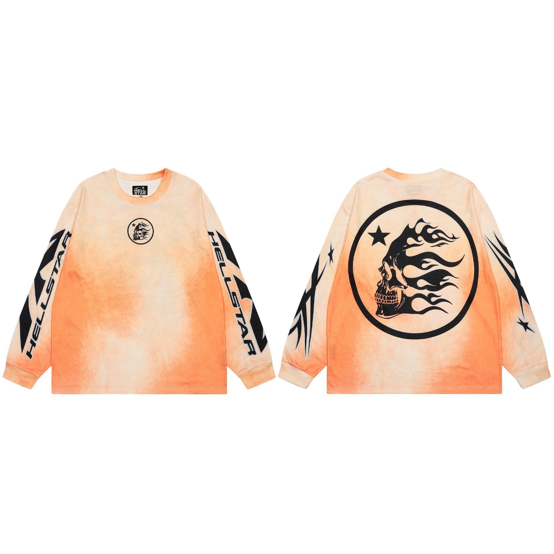 Hellstar Long Sleeve Graphic Sweatshirt – Fall/Winter Unisex American Streetwear