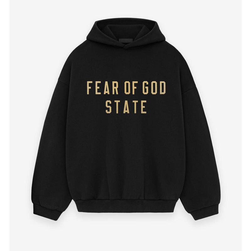 FOG Essentials Fleece Pullover Hoodie – 2024FW Unisex American Streetwear