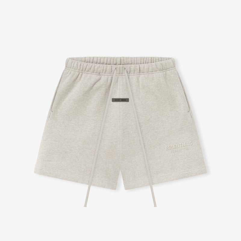 FOG Essentials Metallic Print Heavyweight Fleece Shorts – 2025SP Unisex American Streetwear