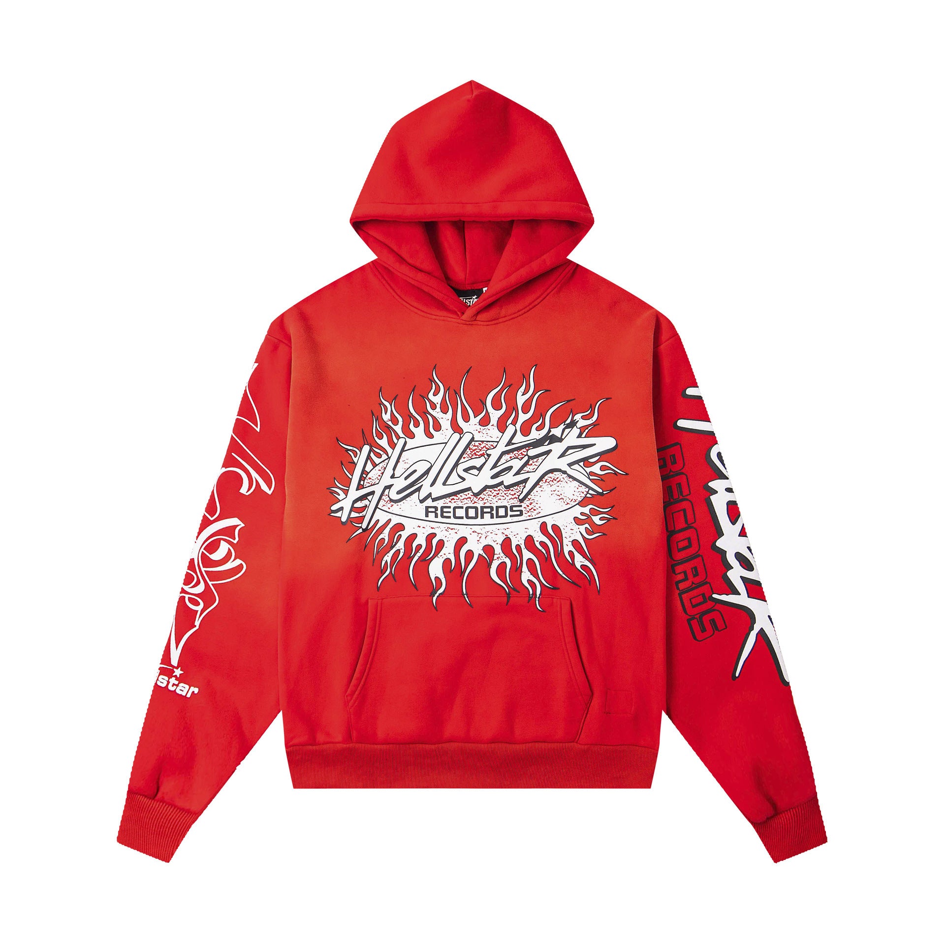 2025 Hellstar Streetwear Fleece-Lined Washed Zip-Up Hoodie – Unisex