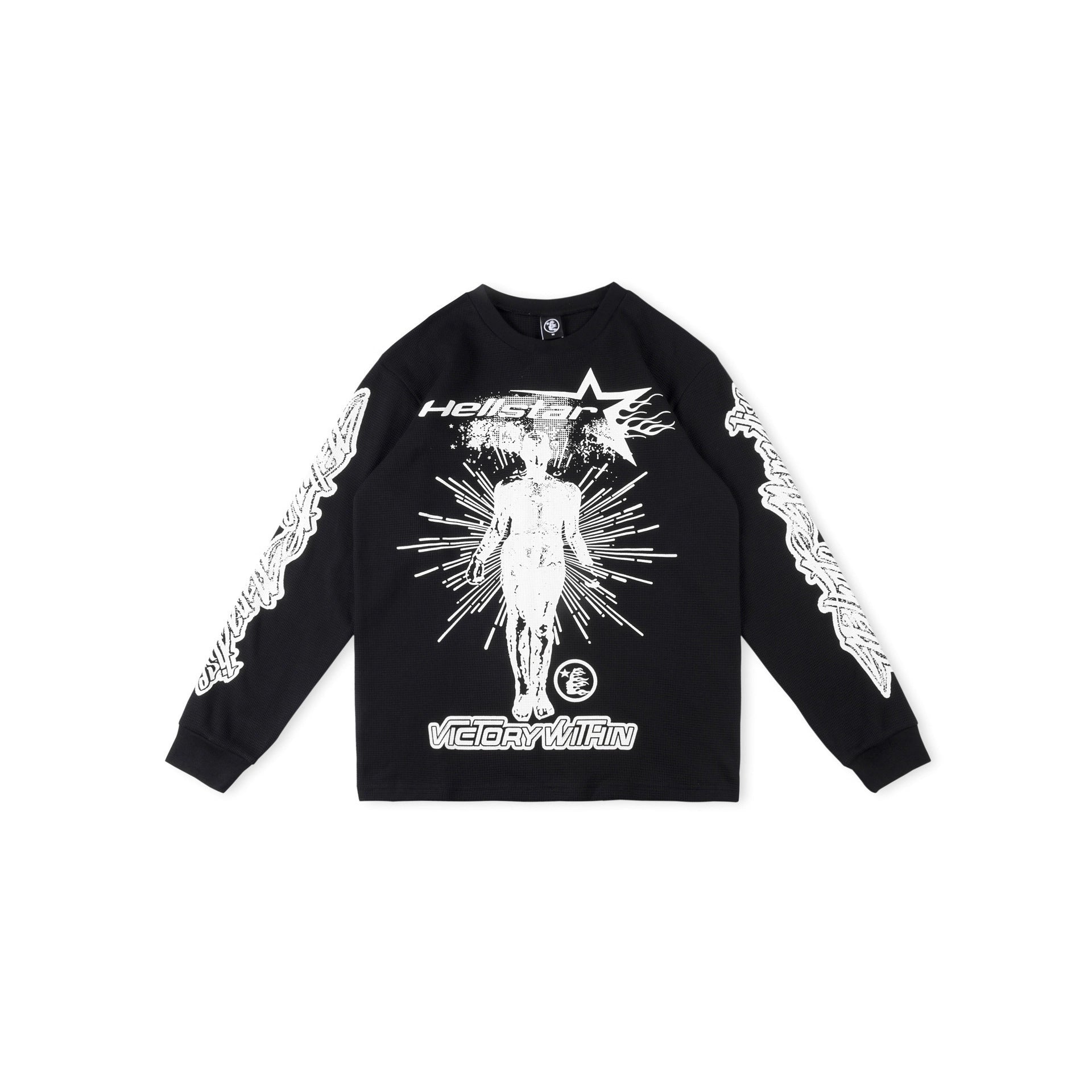 2025 Hellstar Streetwear Hip-Hop Long Sleeve Tee – Unisex