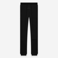 FOG Essentials Black Flocked Print Fleece Sweatpants – 2022S American Streetwear