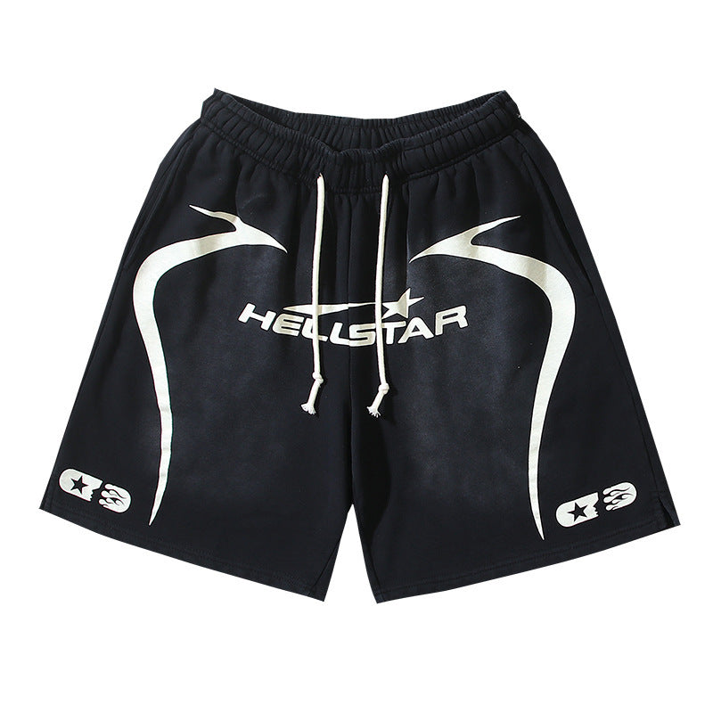 Hellstar Series Terry Fleece Drawstring Shorts – Unisex