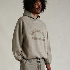 FOG Essentials Color Block Fleece Pullover Hoodie – 2024SU American Streetwear