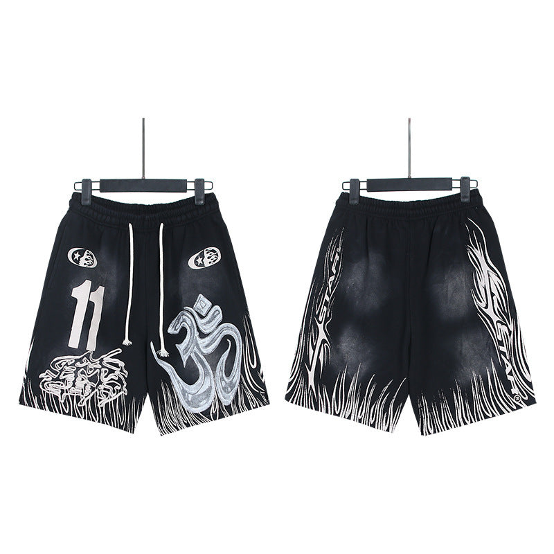 Hellstar Series Terry Fleece Drawstring Shorts – Unisex