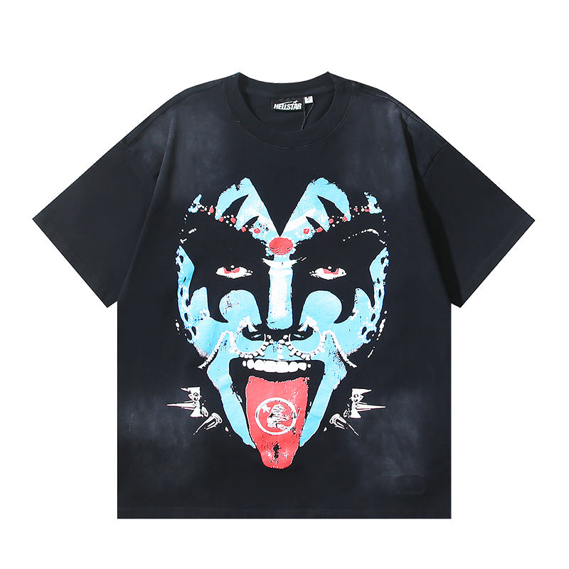 HELLSTAR Washed Vintage Graphic Tee — Unisex Oversized Streetwear