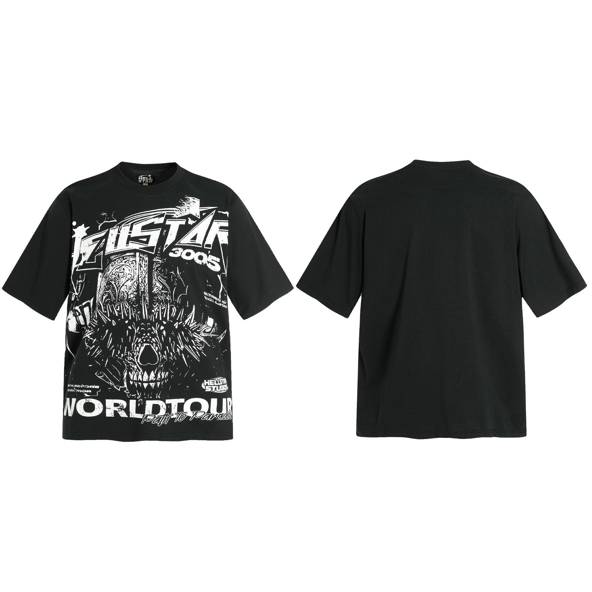 HELLSTAR Vintage Graphic Print Oversized Tee – Unisex Streetwear