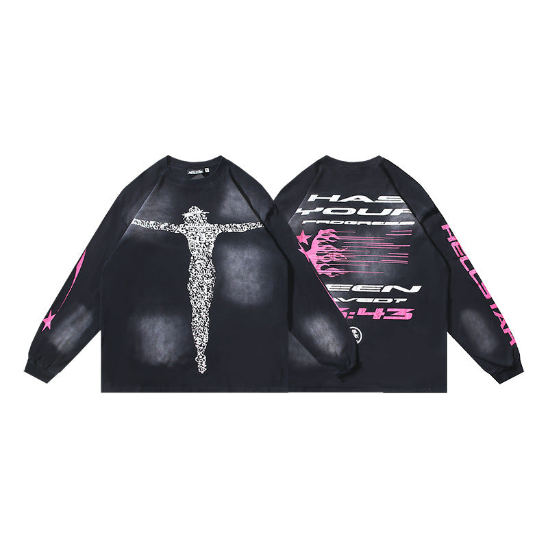 Hellstar Streetwear Oversized Long Sleeve Tee – Unisex
