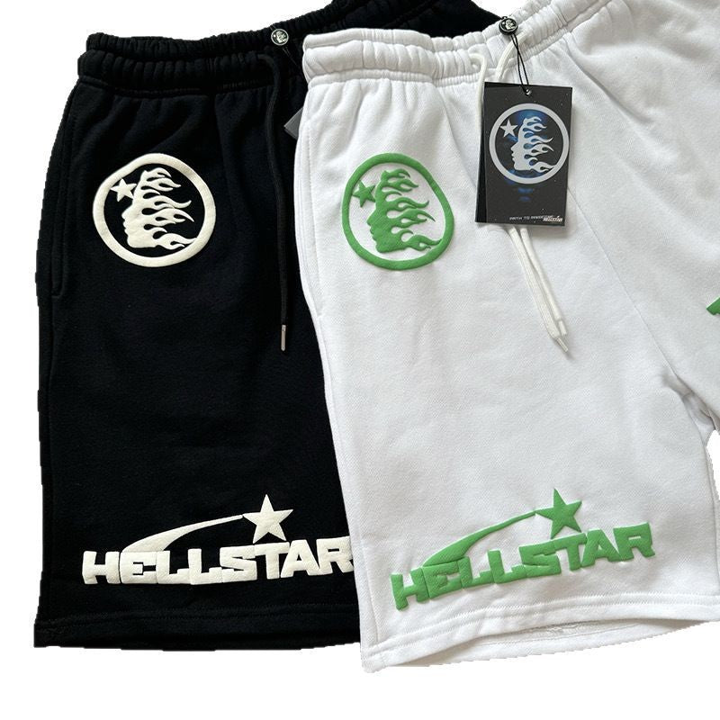 Hellstar Series Terry Fleece Drawstring Shorts – Unisex