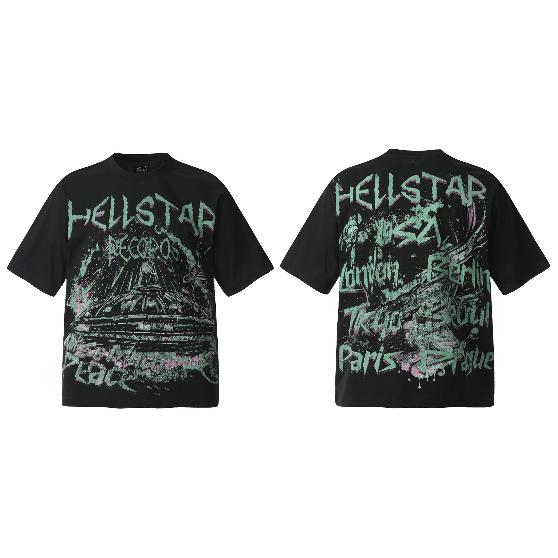 Vintage Washed Distressed Graphic Tee – Oversized Unisex Short Sleeve T-Shirt