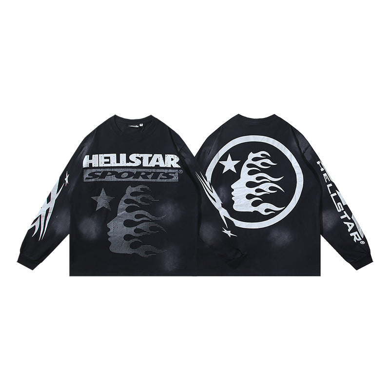 Hellstar Streetwear Oversized Long Sleeve Tee – Unisex
