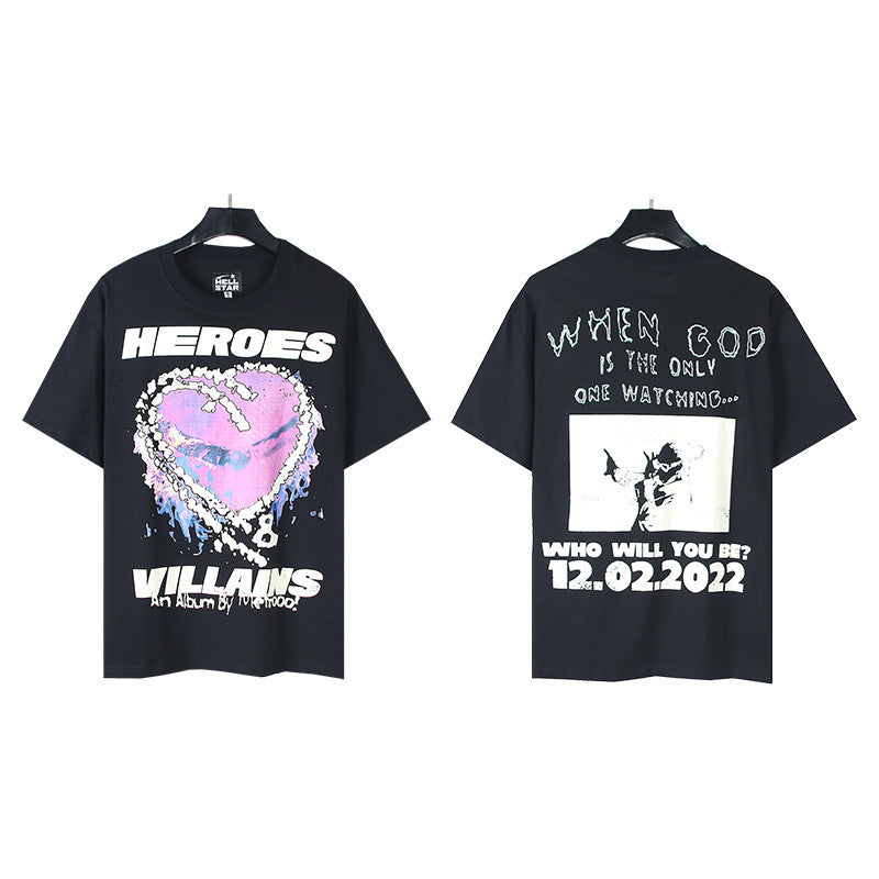 Hellstar Oversized Cotton Streetwear Tee – Unisex