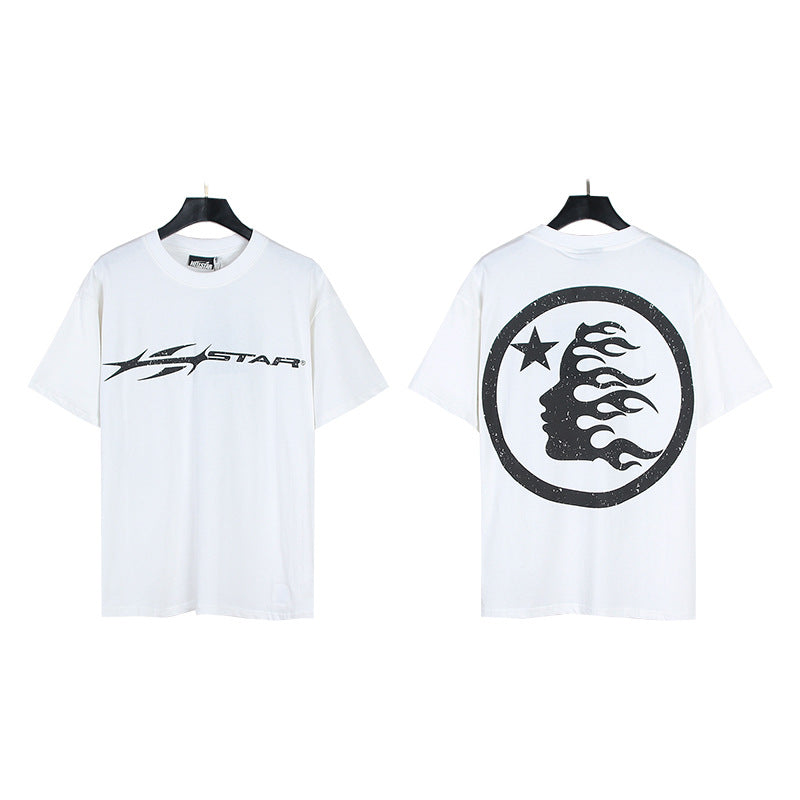 HELLSTAR Washed Vintage Graphic Tee — Unisex Oversized Streetwear