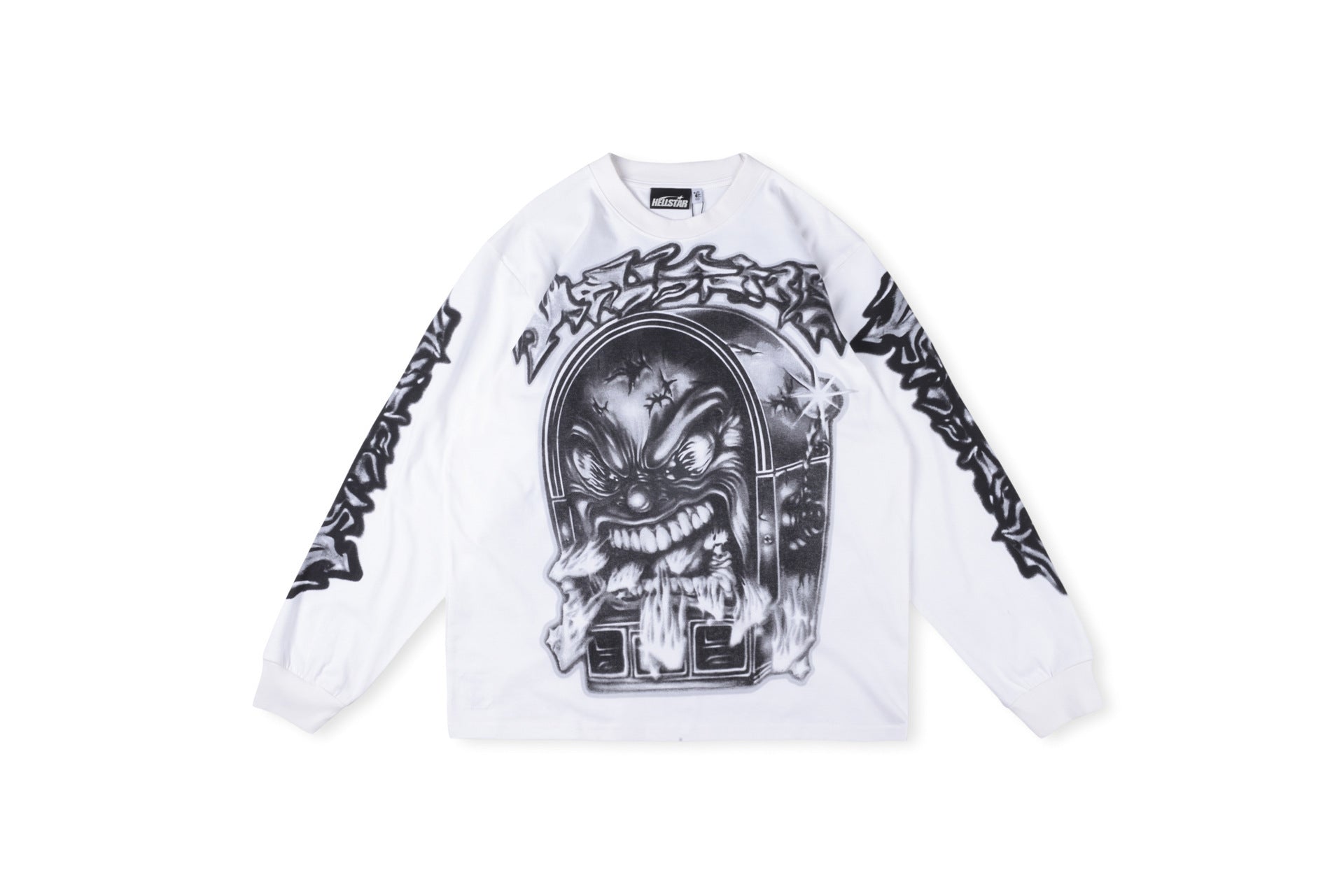 2025 Hellstar Streetwear Hip-Hop Long Sleeve Tee – Unisex