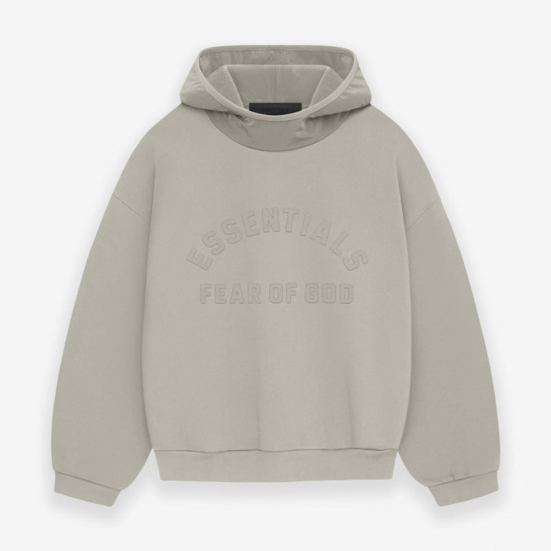 FOG Essentials Color Block Fleece Pullover Hoodie – 24SS American Streetwear