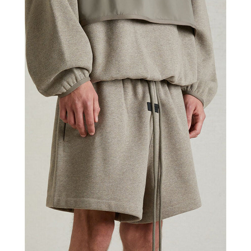FOG Essentials Rolled-Hem Relaxed Shorts – 24SU Unisex American Streetwear