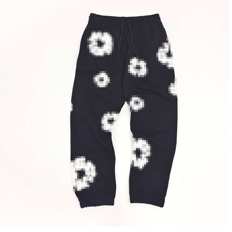 3D Puff Print Pullover Hoodie & Sweatpants – Relaxed Unisex American Streetwear