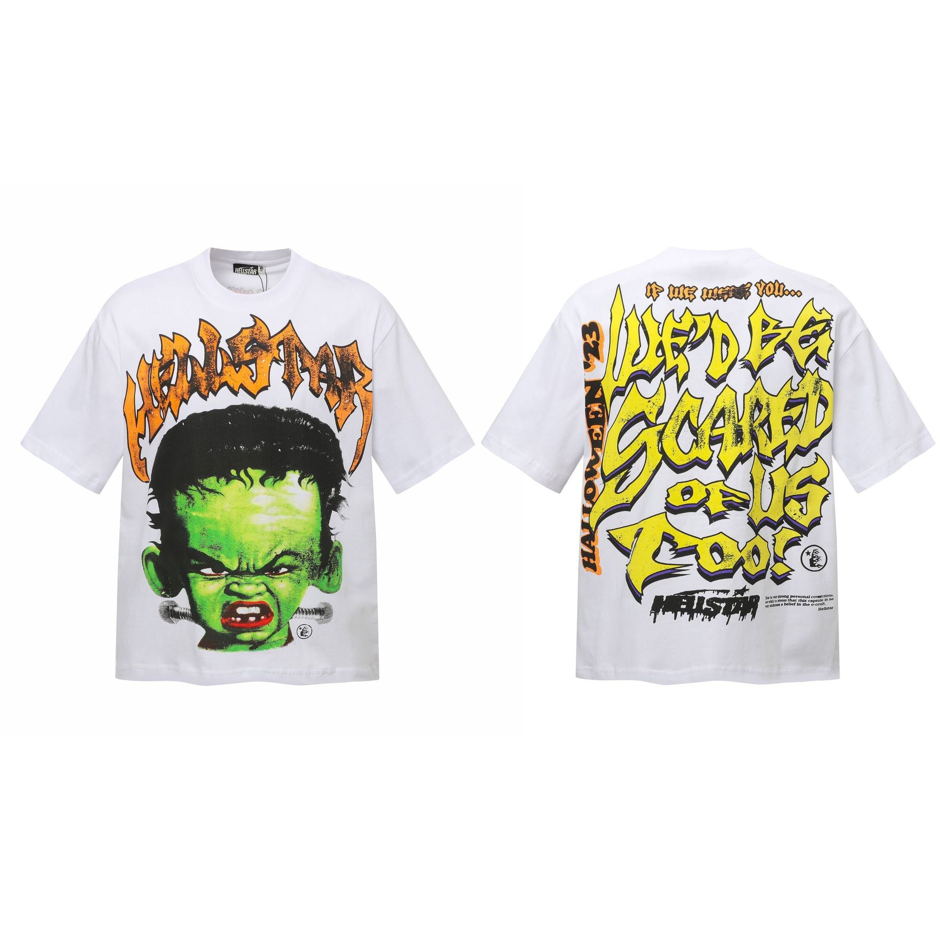 HELL Vintage Washed Graphic Tee – Oversized Unisex Short Sleeve T-Shirt