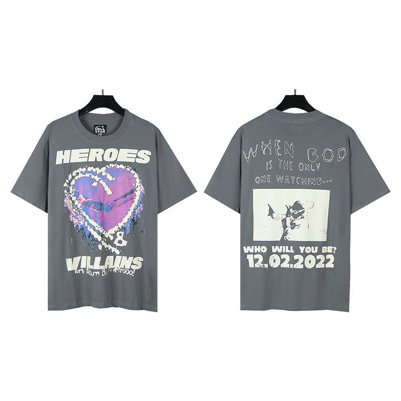Hellstar Oversized Cotton Streetwear Tee – Unisex