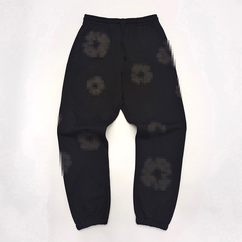 3D Puff Print Pullover Hoodie & Sweatpants – Relaxed Unisex American Streetwear